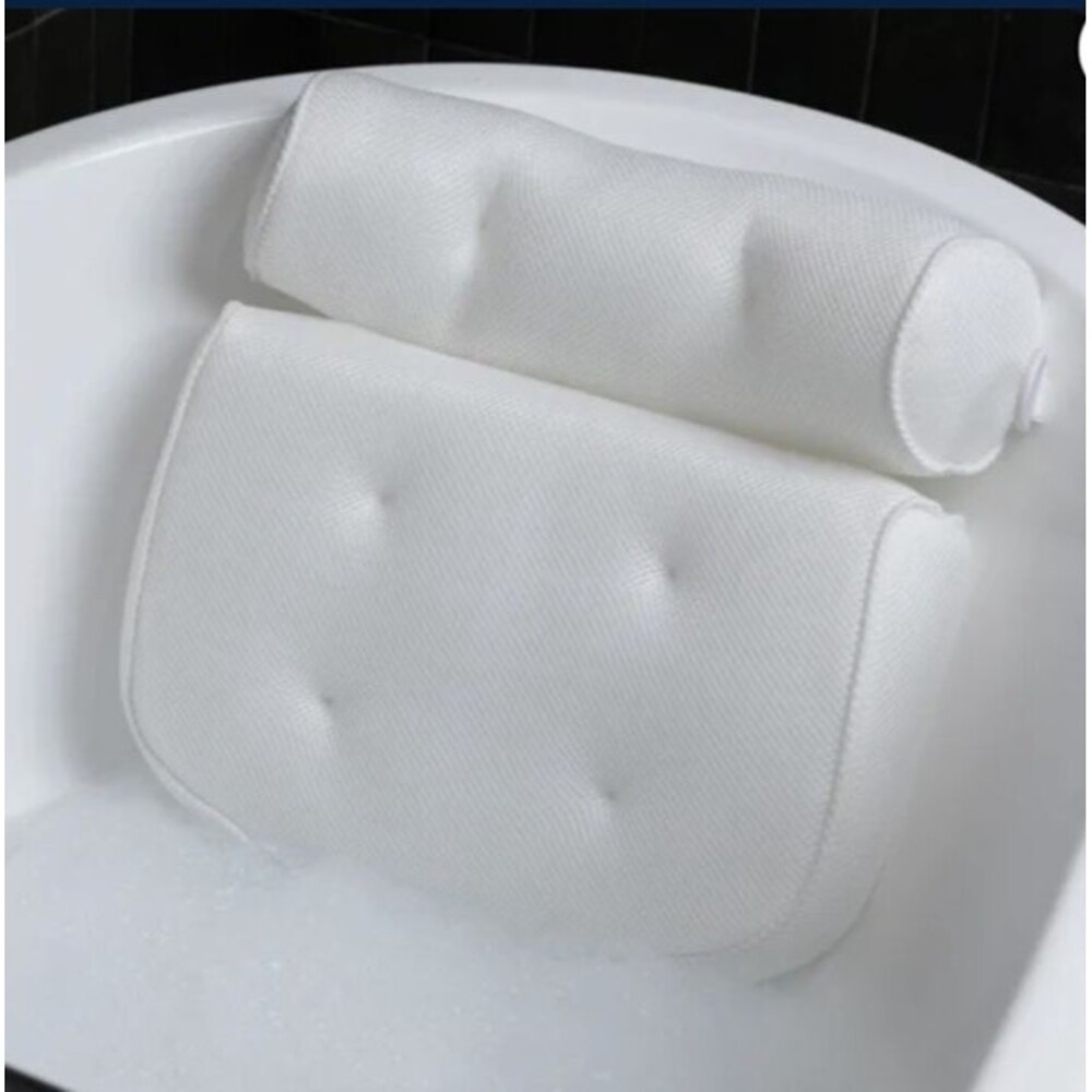 Hi Peach Layne Comfort Cloud Bath Pillow, White NEW!!
